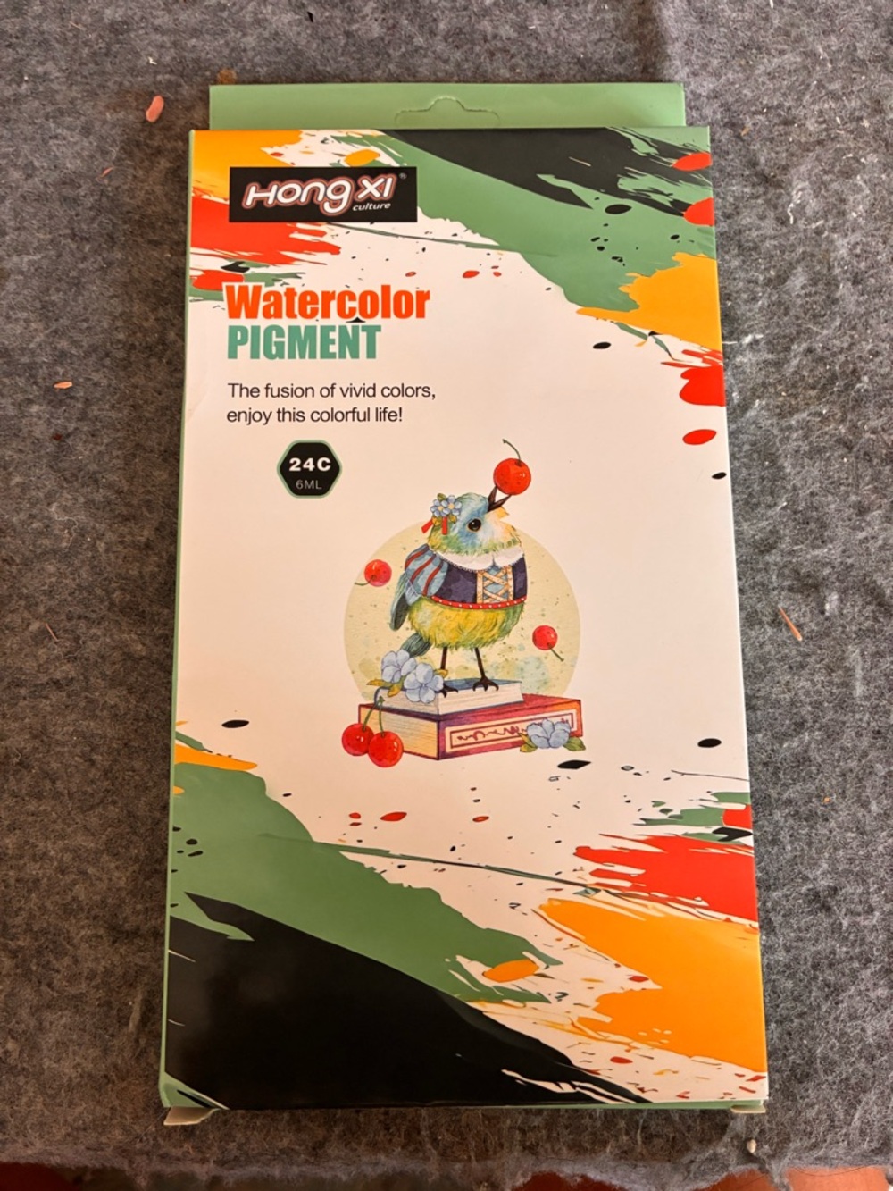 24 Watercolor Pigment Set - Professional Grade Vibrant Rich Multicolor